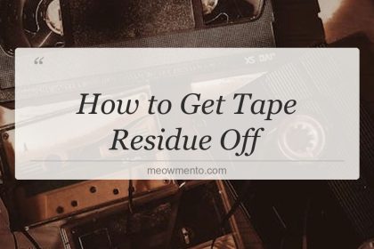 how to get tape residue off