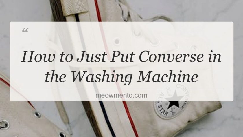 how to just put converse in the washing machine