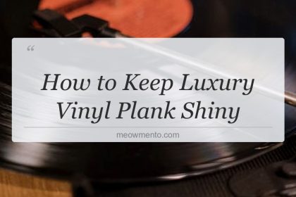 how to keep luxury vinyl plank shiny