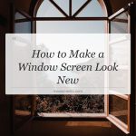 how to make a window screen look new