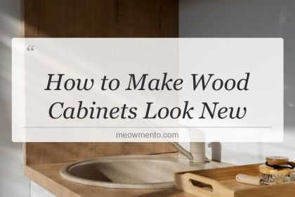 how to make wood cabinets look new
