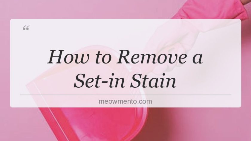 how to remove a set in stain