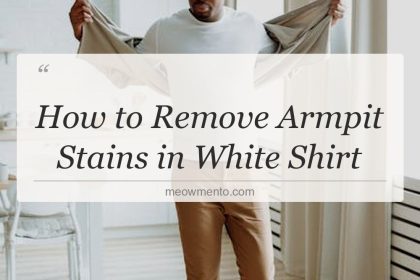 how to remove armpit stains in white shirt