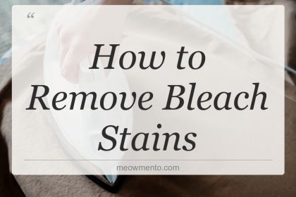 how to remove bleach stains