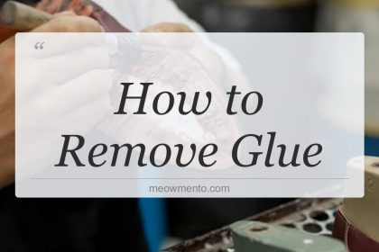 how to remove glue