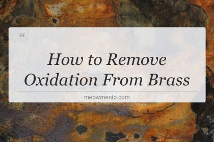 how to remove oxidation from brass