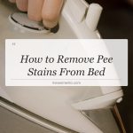 how to remove pee stains from bed