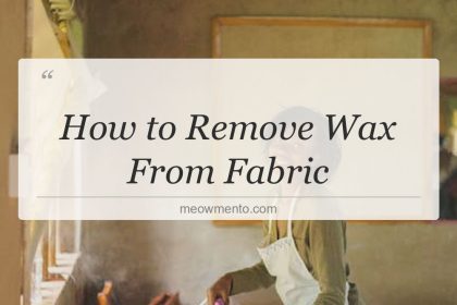 how to remove wax from fabric