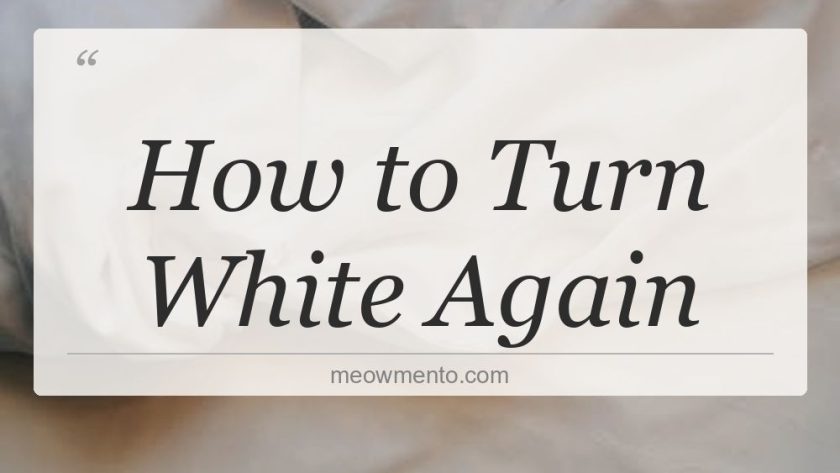 how to turn white again