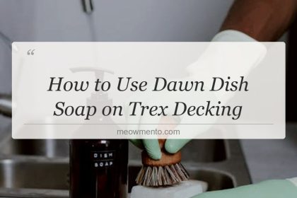 how to use dawn dish soap on trex decking