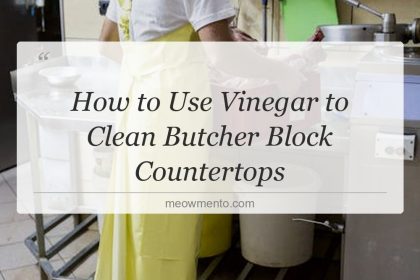 how to use vinegar to clean butcher block countertops