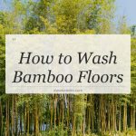 how to wash bamboo floors