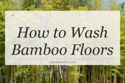 how to wash bamboo floors