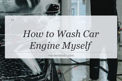 how to wash car engine myself