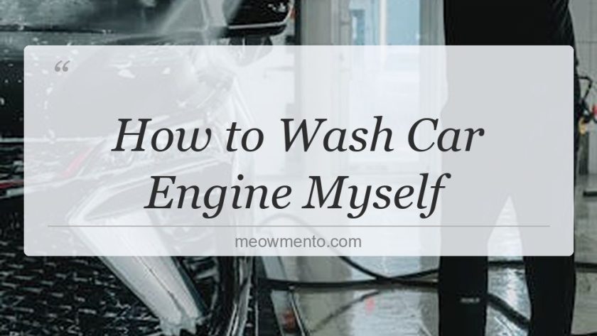 how to wash car engine myself