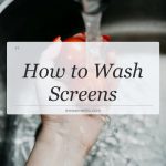 how to wash screens