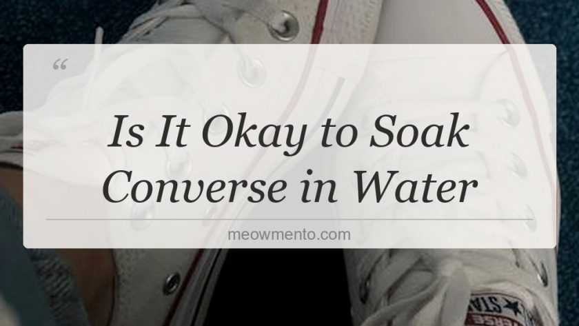 is it okay to soak converse in water