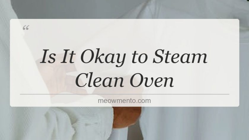 is it okay to steam clean oven