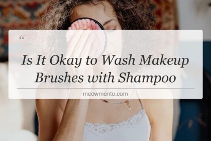 is it okay to wash makeup brushes with shampoo