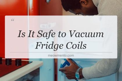 is it safe to vacuum fridge coils