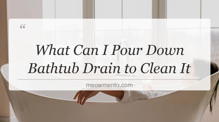 what can i pour down bathtub drain to clean it