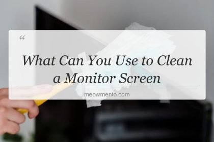 what can you use to clean a monitor screen