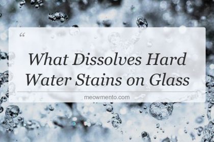 what dissolves hard water stains on glass