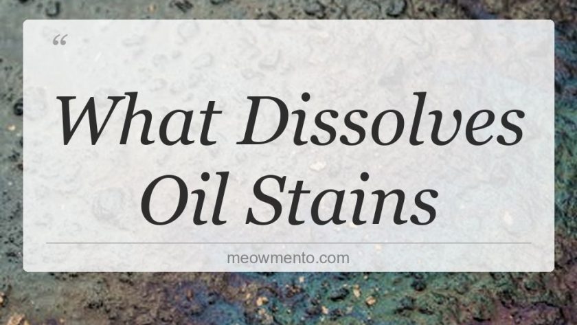 what dissolves oil stains
