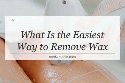 what is the easiest way to remove wax