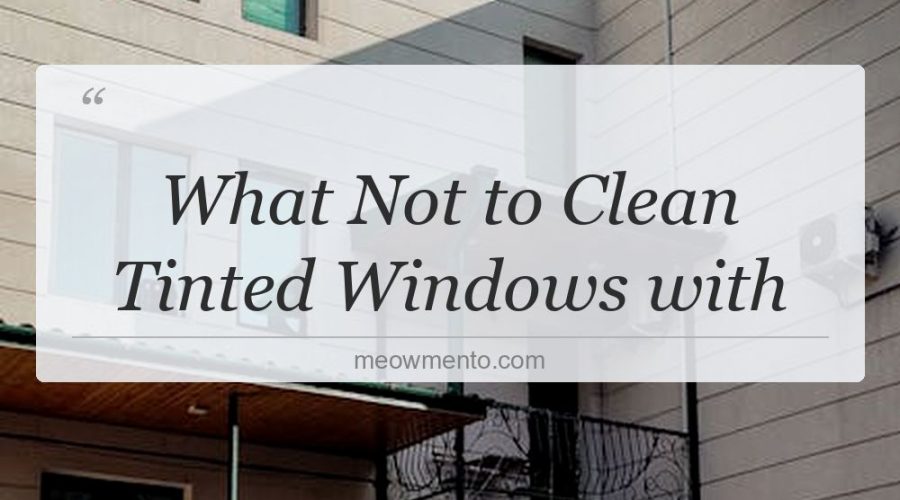 what not to clean tinted windows with