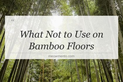 what not to use on bamboo floors