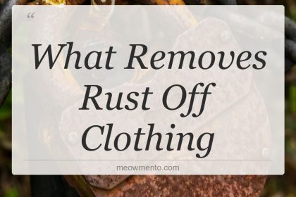 what removes rust off clothing