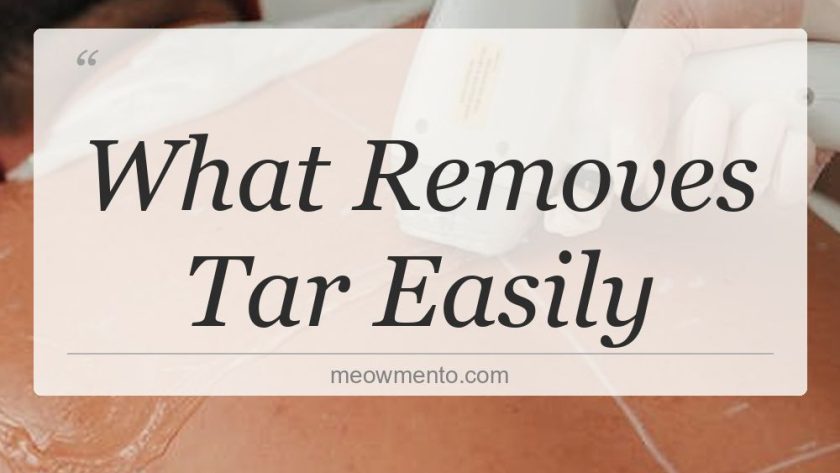 what removes tar easily