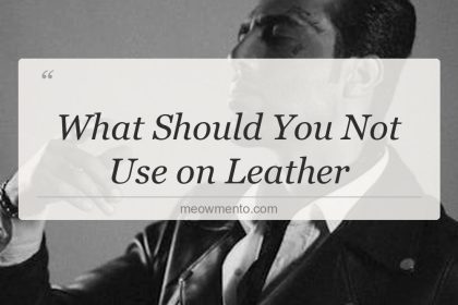 what should you not use on leather