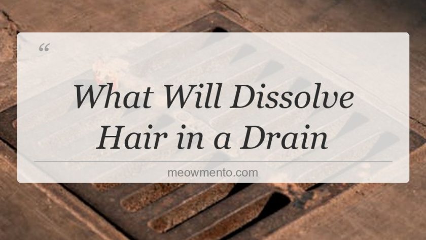 what will dissolve hair in a drain