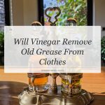 will vinegar remove old grease from clothes